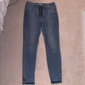 Good American Zip Up Jeans